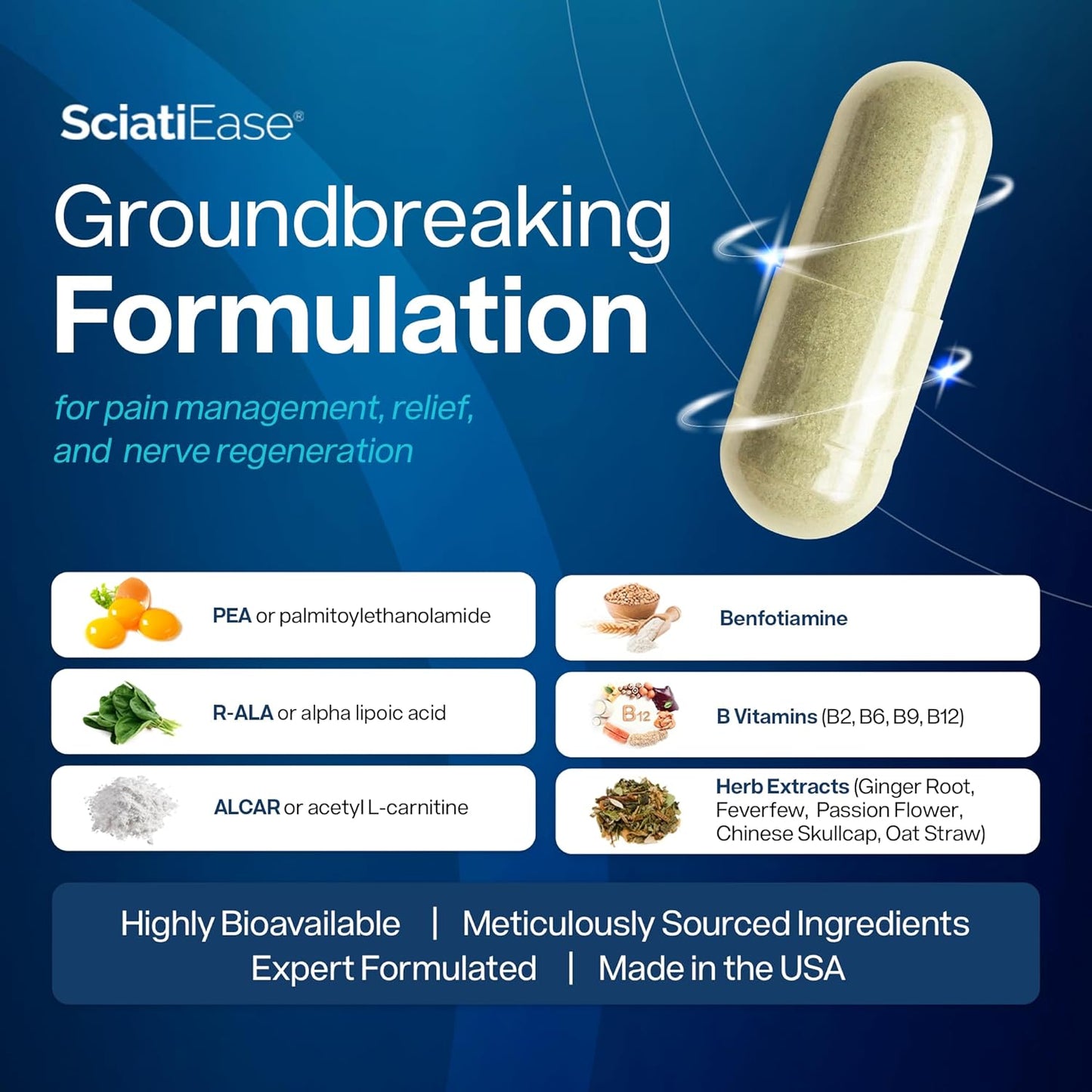 SciatiEase Sciatic Nerve Health Support Supplement